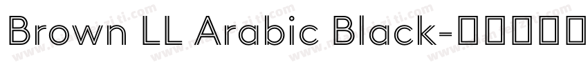 Brown LL Arabic Black字体转换